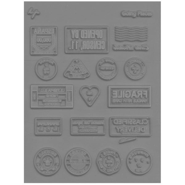 Lisa Pavelka 27231 Texture Stamp Going Places