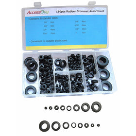 Accessbuy 180-Piece Rubber Grommet Shop Assortment