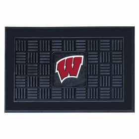 Fanmats NCAA University of Wisconsin Badgers Vinyl Door Mat
