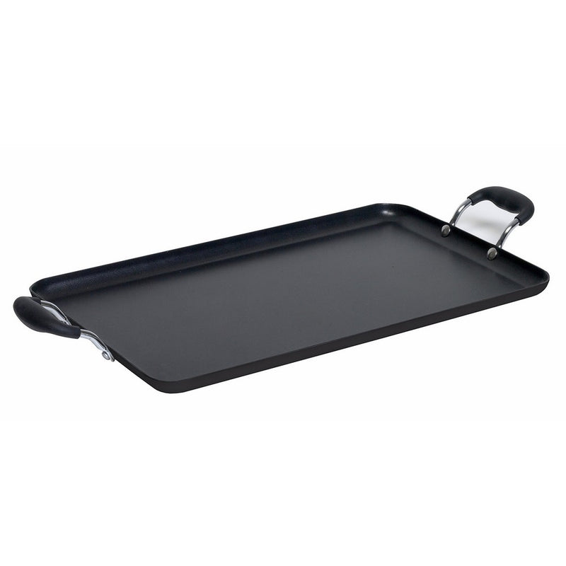 IMUSA USA IMU-1818 Soft Touch Double Burner/Griddle, Black