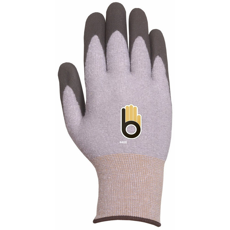 Bellingham C4400S Insulated Work Glove, PYT Fiber with COOLMAX Knit Liner, Black 2NFT Nitrile Palm, Small, Grey