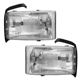 Driver and Passenger Headlights Headlamps Replacement for Dodge Pickup Truck 55076749AO 55076748AO