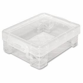 Super Stacker Crayon Box, 3.5 x 4.75 x 1.5 Inches, Clear, 1 Box (40311)