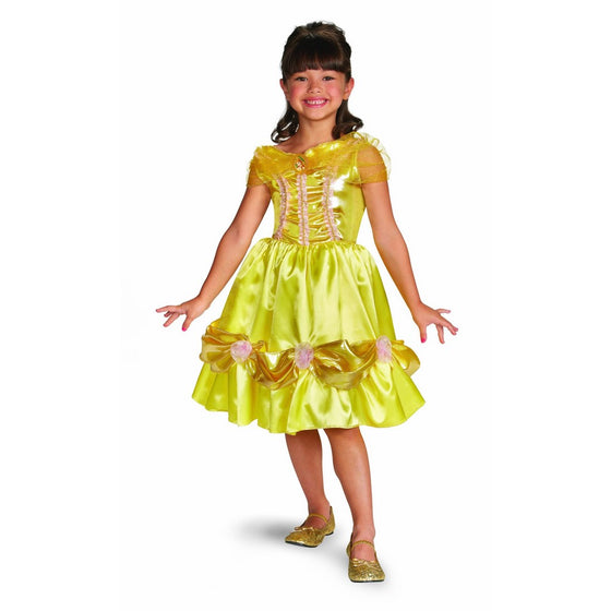 Disguise Disney Beauty and The Beast Belle Sparkle Classic Girls Costume, 7-8