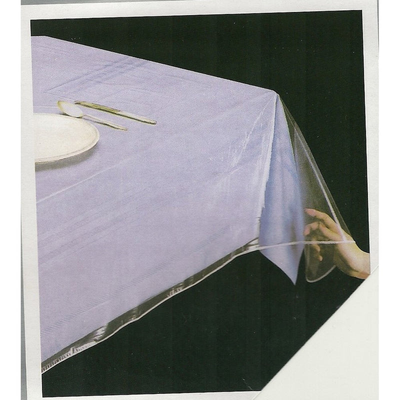 DELUXE COLLECTION Clear Tablecloth Protector, Square 54" x 54"