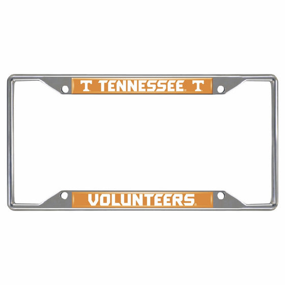 Fanmats NCAA University of Tennessee Volunteers Chrome License Plate Frame