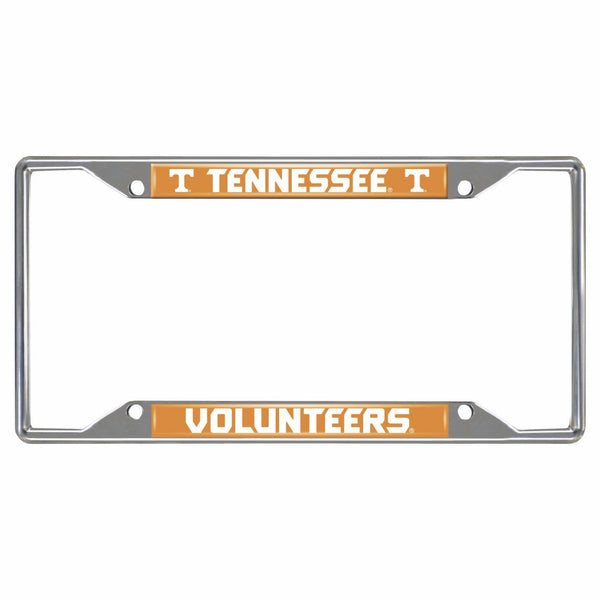 Fanmats NCAA University of Tennessee Volunteers Chrome License Plate Frame