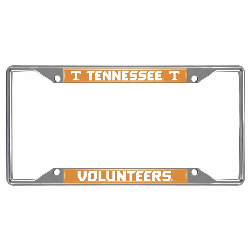 Fanmats NCAA University of Tennessee Volunteers Chrome License Plate Frame