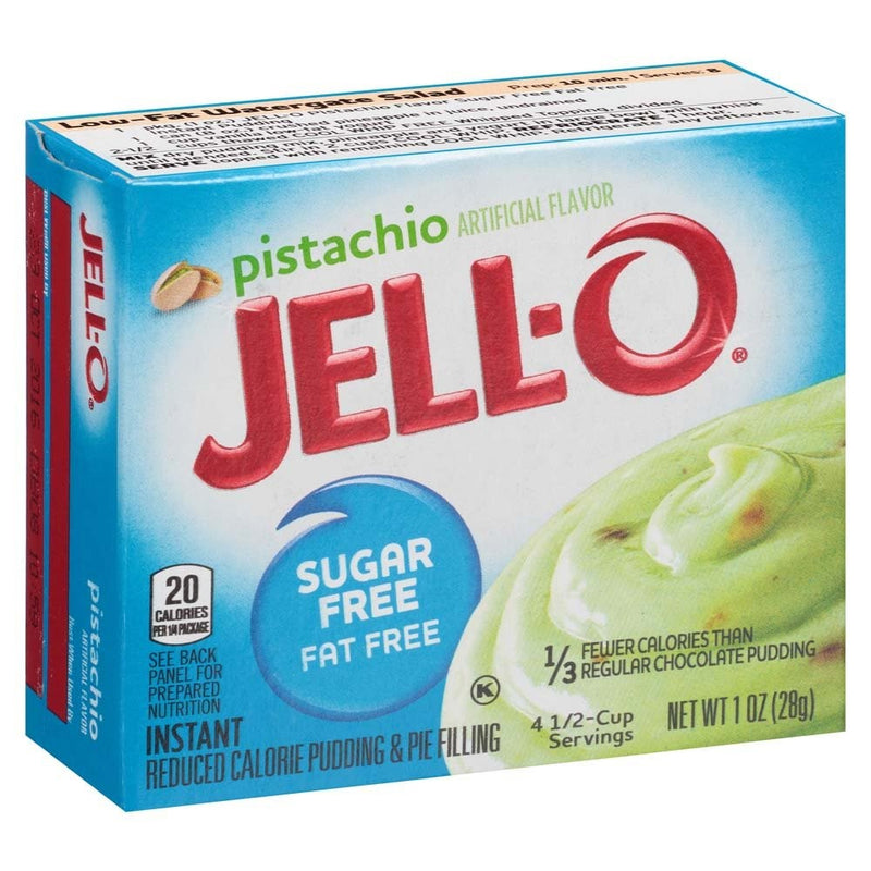 Jell-O Sugar-Free Pistachio Instant Pudding Mix 1 Ounce Box (Pack of 6)