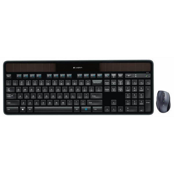 Logitech MK750 Wireless Solar Keyboard and Wireless Marathon Mouse Combo for PC