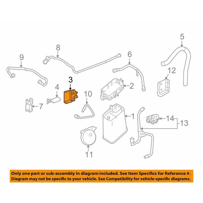 General Motors 13575703, Vapor Canister Purge Solenoid