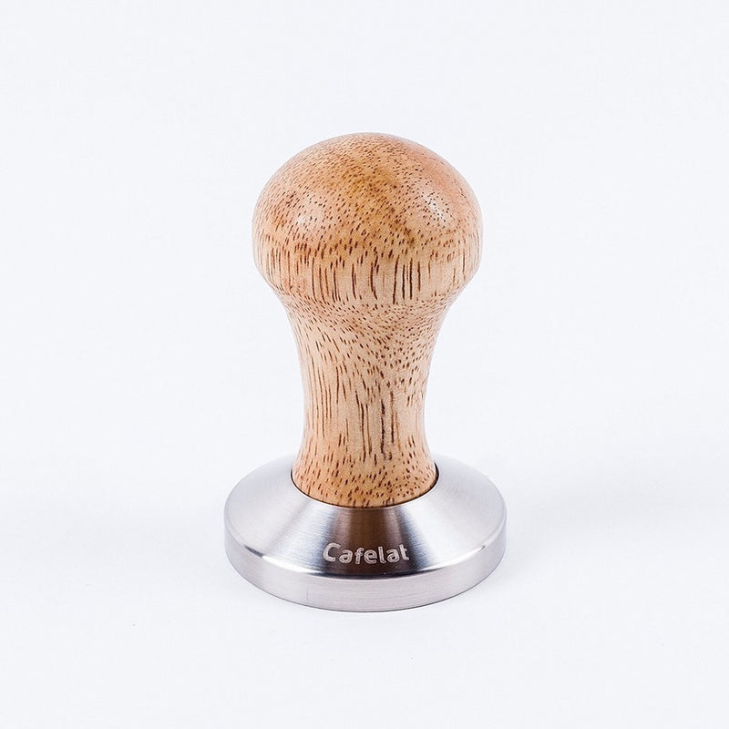 Cafelat Stainless Steel and Wood Espresso Tamper (58mm Flat)