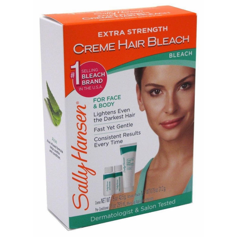 Sally Hansen Creme Hair Bleach Extra Strength For Face & Body (6 Pack)
