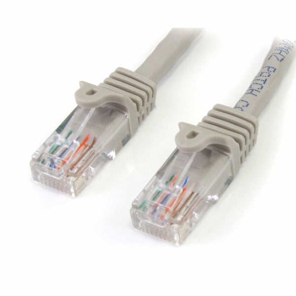 StarTech.com Cat5e Ethernet Cable - 10 ft - Gray- Patch Cable - Snagless Cat5e Cable - Network Cable - Ethernet Cord - Cat 5e Cable - 10ft