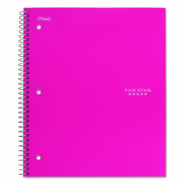 Five Star Spiral Notebook, 1 Subject, College Ruled Paper, 100 Sheets, 11" x 8-1/2", Color Selected For You (06044)