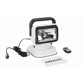 Go Light RadioRay Portable Searchlight withWireless Remote, Suction Cup and Permanent Shoe Mounts, White