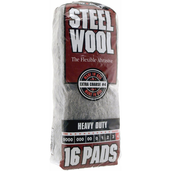 Homax Group Inc 4 Steel Wool Extra Coarse 16 Pads
