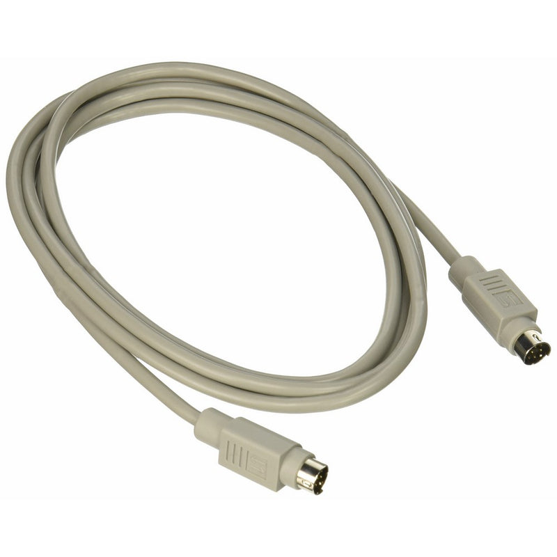 C2G 02316 8-Pin Mini-DIN M/M Serial RS232 Cable, Beige (6 Feet, 1.82 Meters)