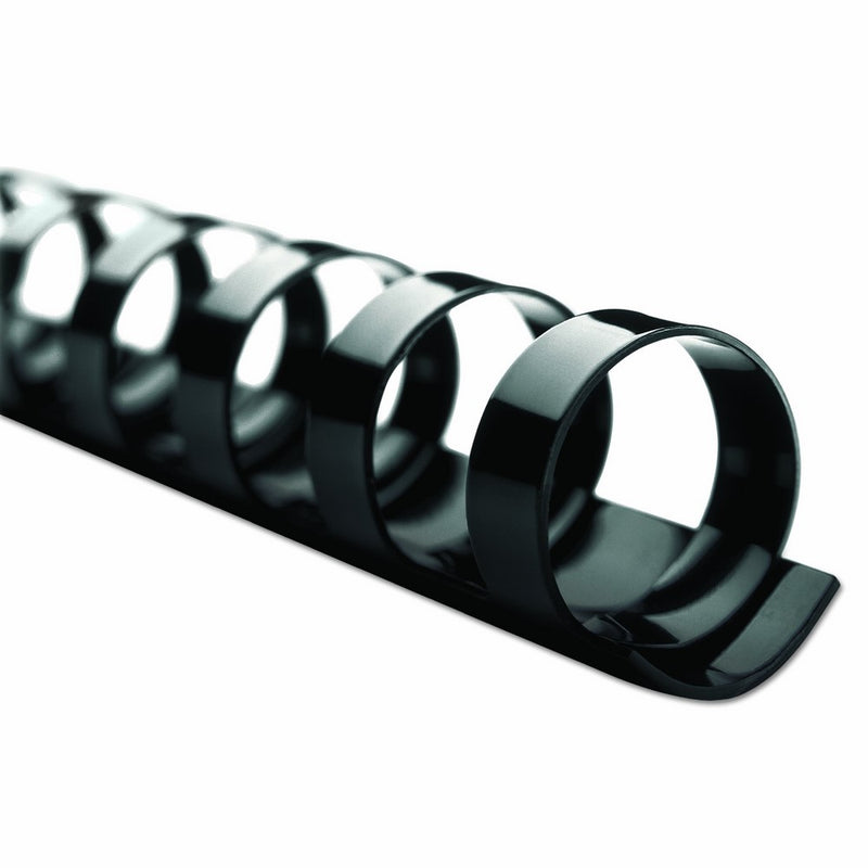 GBC CombBind Binding Spines, 0.5-Inch Spine Diameter, Black, 90 Sheet Capacity, 100 Spines (4000068)