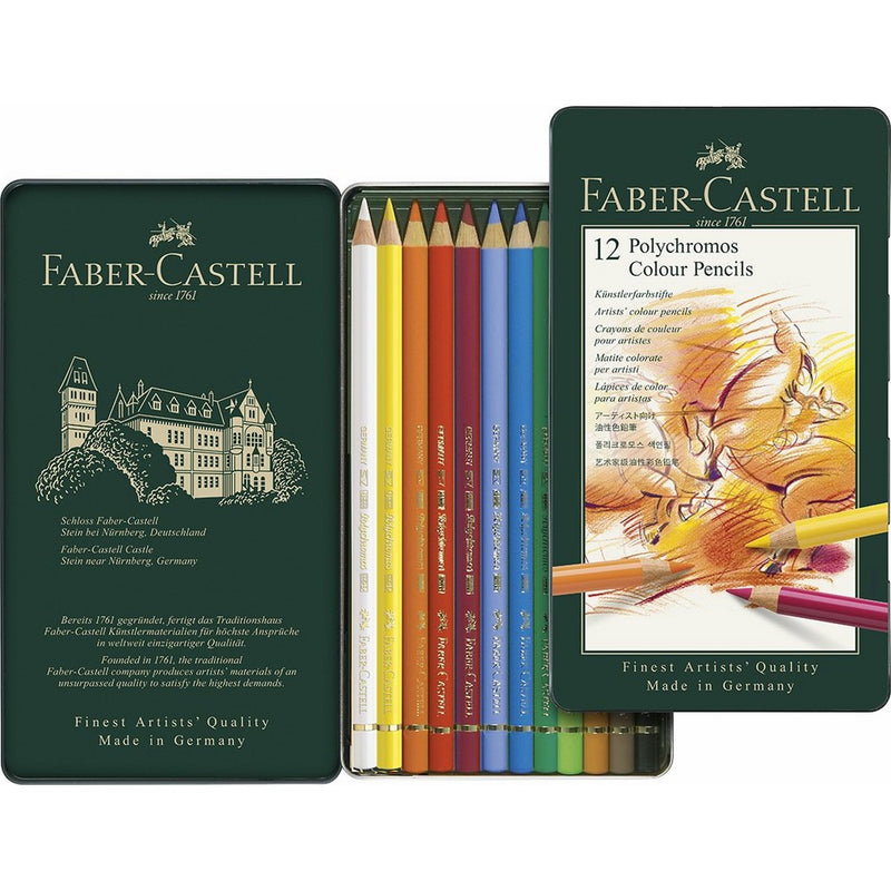 Faber-Castell Polychromos Artists' Color Pencils 12pc