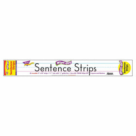 Trend 4001-01.T4001 Wipe-Off Sentence Strips, 24 x 3, White, 30/Pack (TEPT4001)