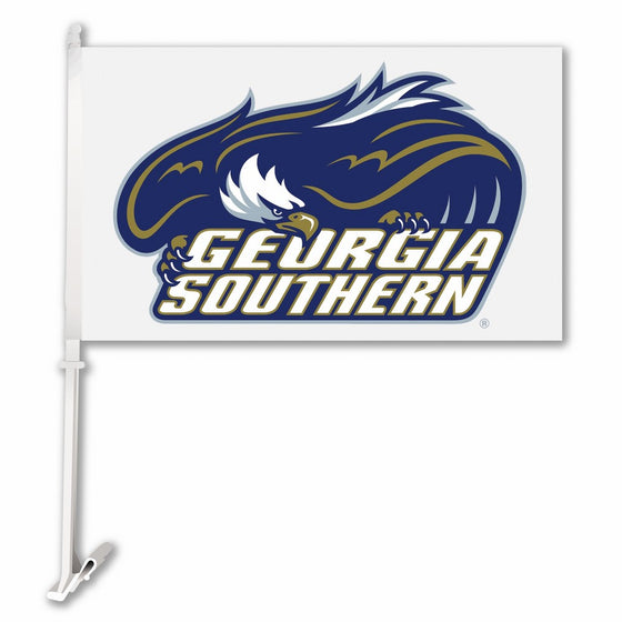 BSI NCAA Georgia Southern Eagles Car Flag Logo with White Background with Free Wall Brackett