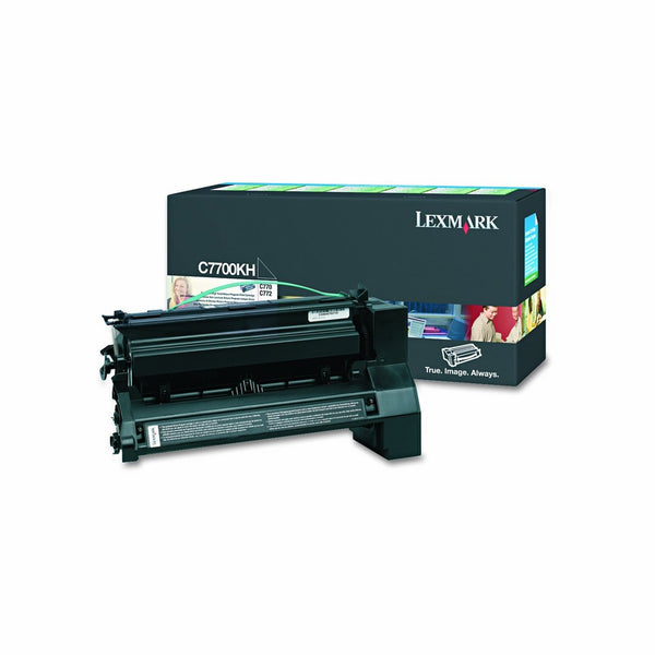 Lexmark C7700KH High-Yield Toner, 10000 Page-Yield, Black