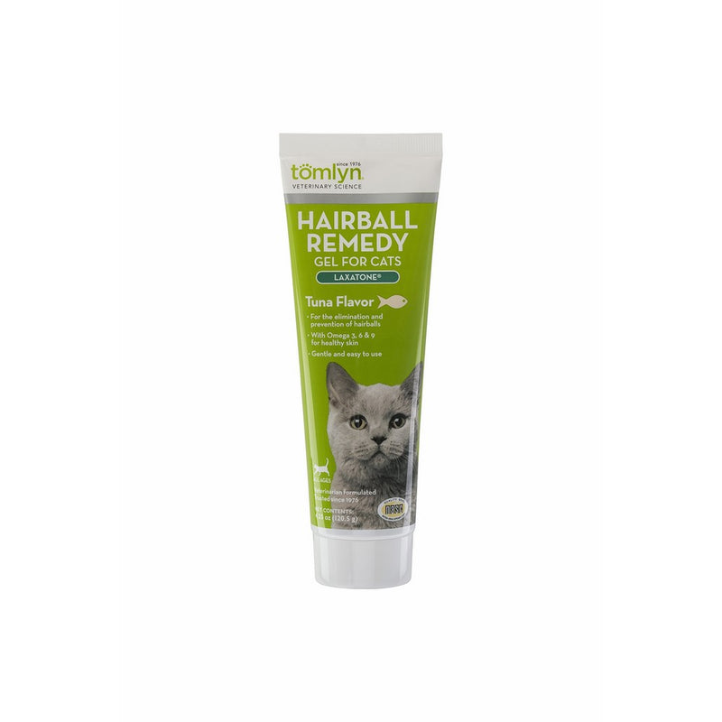 Tomlyn Hairball Remedy Gel for Cats, Tuna Flavor, (Laxatone) 4.25 oz