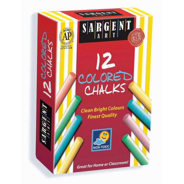 Sargent Art 66-2010 12-Count Colored Dustless Chalk