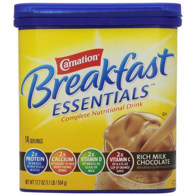 Carnation Instant Breakfast Nutritional Drink, Rich Milk Chocolate, 17.7 oz