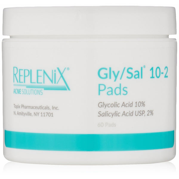 Replenix Acne Solutions Gly/Sal 10-2 Pads, 60 Count