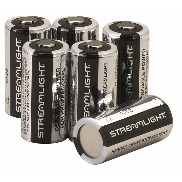 Streamlight 85180 CR123A Lithium Batteries, 6-Pack