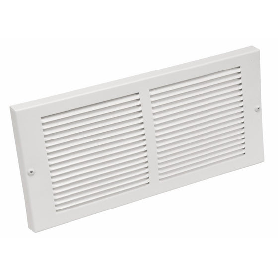 Imperial 14" x 6" Painted Metal Baseboard Grille, White, RG0033