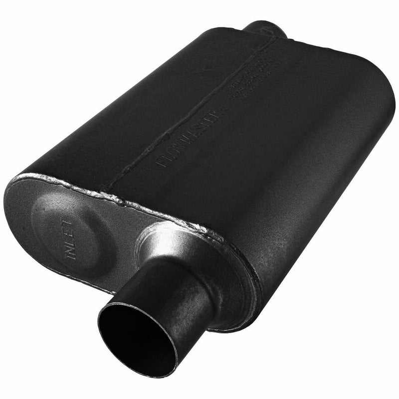 Flowmaster 8042543 40 Series Muffler 409S - 2.50 Offset IN / 2.50 Offset OUT - Aggressive Sound