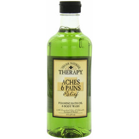 Village Naturals Therapy Foaming Bath Oil, Aches and Pains, 16 Ounce