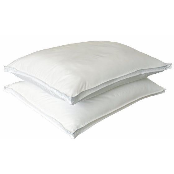 Natural Comfort ALLERGY SHIELDS Luxurious Down Alternative Pillows, 37 oz, Set of 2