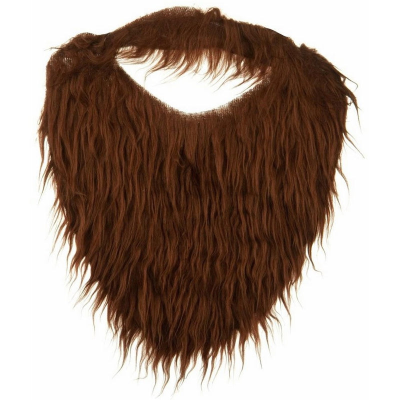 Jacobson Hat Company Men's Beard with Elastic, Brown, One Size