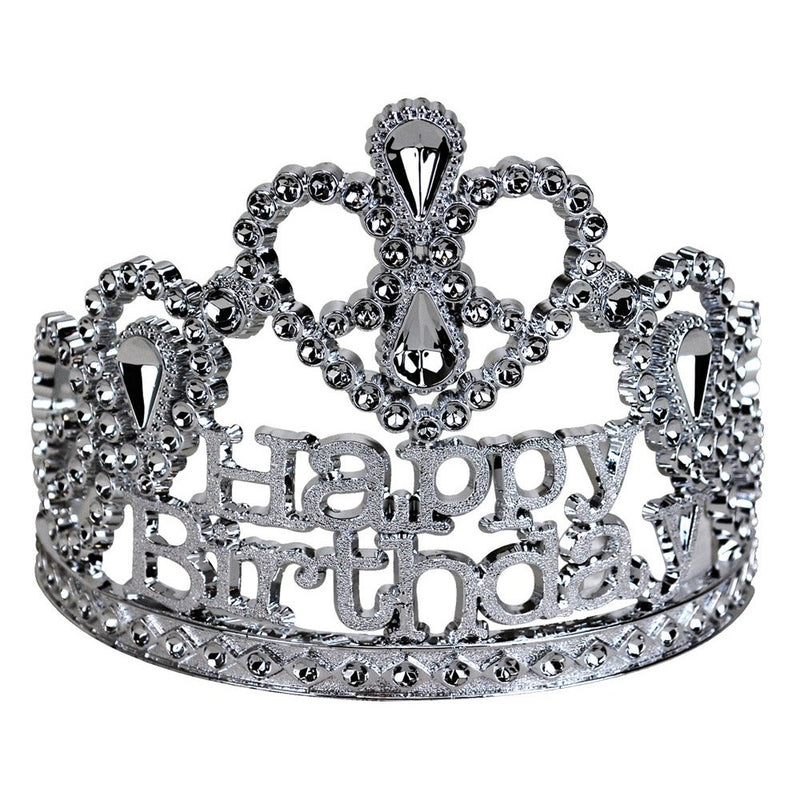 BigMouth Inc Happy Birthday Silver Tiara