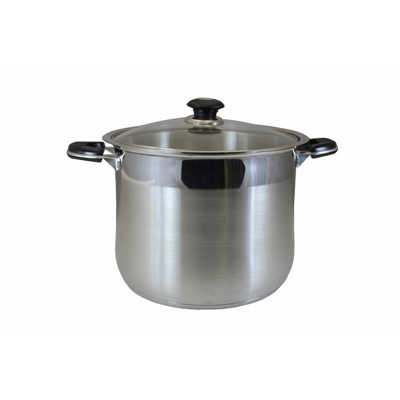 Concord Cookware SAS8000-28 Stainless Steel Tri-Ply Bottom Stockpot Cookware, 16-Quart