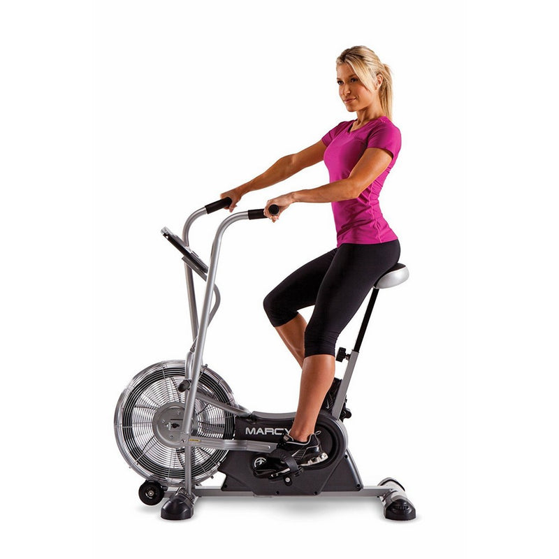 Marcy Exercise Upright Fan Bike for Cardio Training and Workout AIR-1