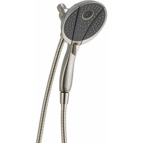 Delta 58467-SS 4-Spray In2ition 2-in-1 Hand Held Shower Head with Hose, Stainless