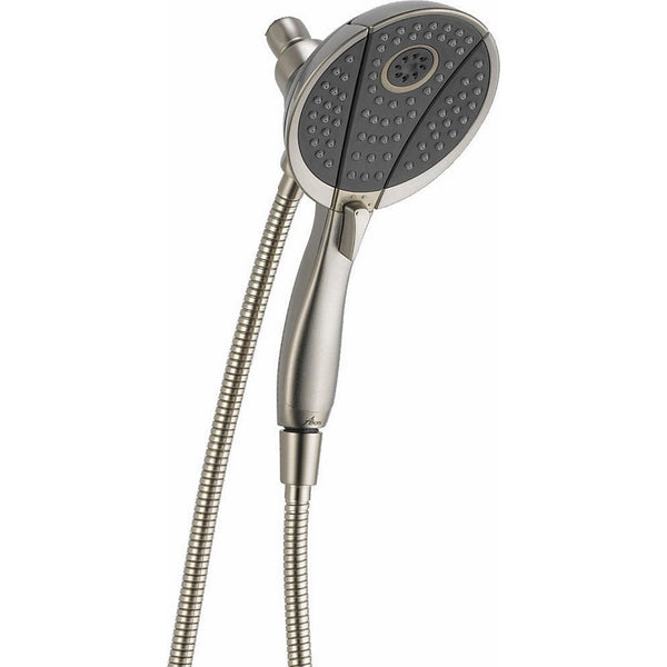 Delta 58467-SS 4-Spray In2ition 2-in-1 Hand Held Shower Head with Hose, Stainless