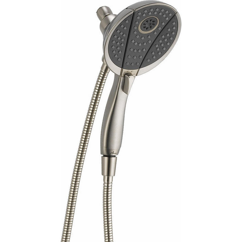 Delta 58467-SS 4-Spray In2ition 2-in-1 Hand Held Shower Head with Hose, Stainless