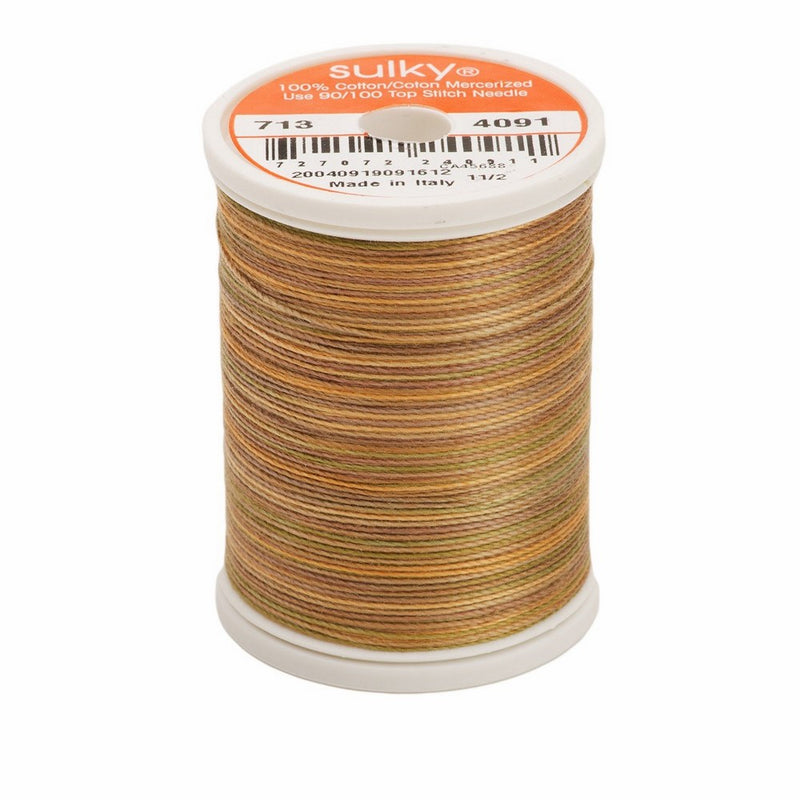 Sulky 713-4091 12-Weight Cotton Blendable Thread, 330-Yard, Camouflage