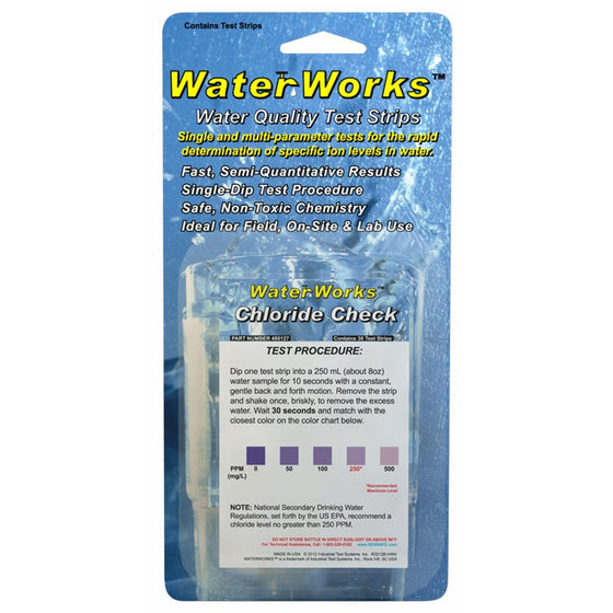 Industrial Test Systems WaterWorks 480127 Chloride II Test Strip, 30 Tests
