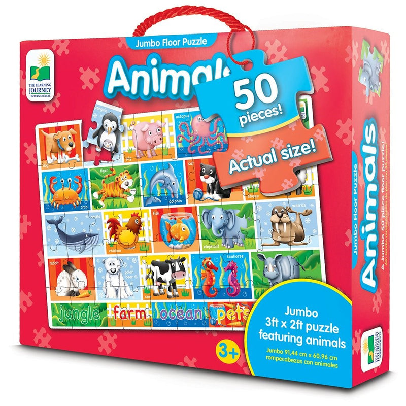 The Learning Journey Jumbo Animals Floor Puzzle