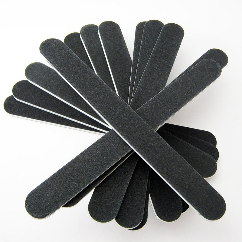 JOVANA 5 Double Sided Nail Files Emery Board Grit Black Gel Cosmetic Manicure Pedicure