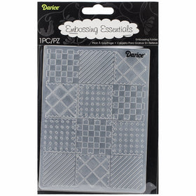 Darice Embossing Folder, 4.25 by 5.75-Inch, Quilt Blocks