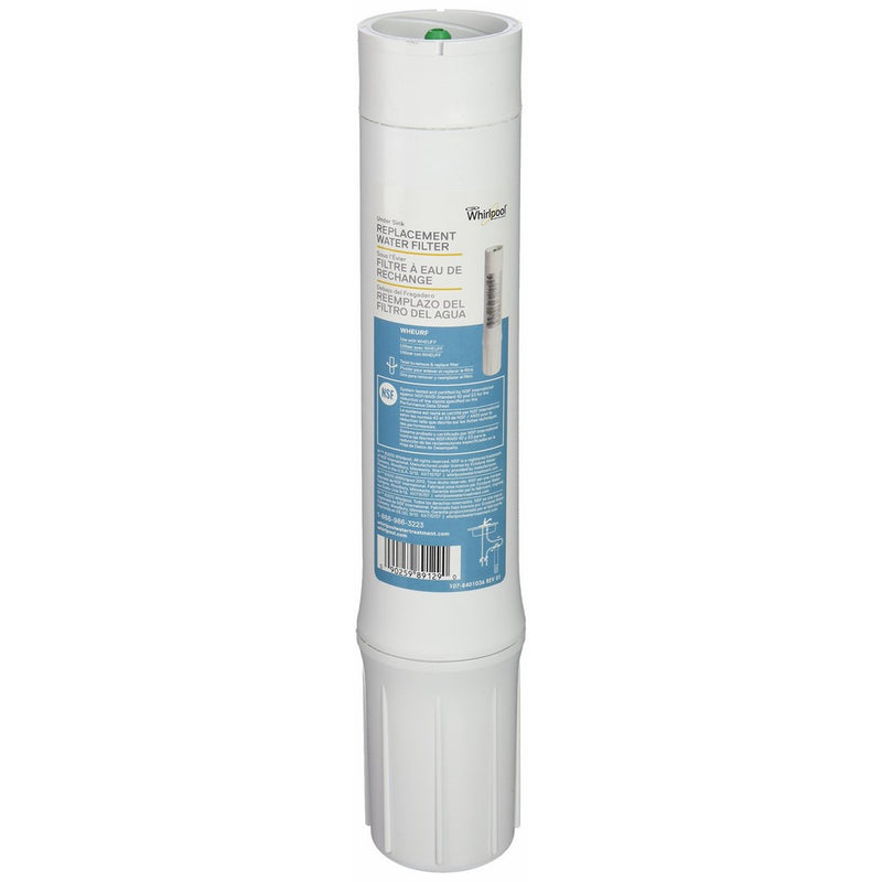 Whirlpool WHEURF Replacement Water Filter | NSF Certified .5 Micron Rating | Fits Wheuff Filtration System | Easy, No Mess Filter Change System
