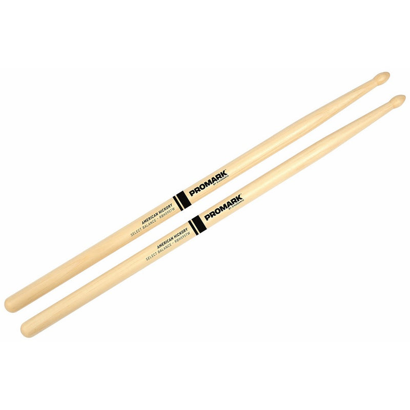 Promark Select Balance Rebound Balance Drum Sticks, Wood Tip.595 (5B)
